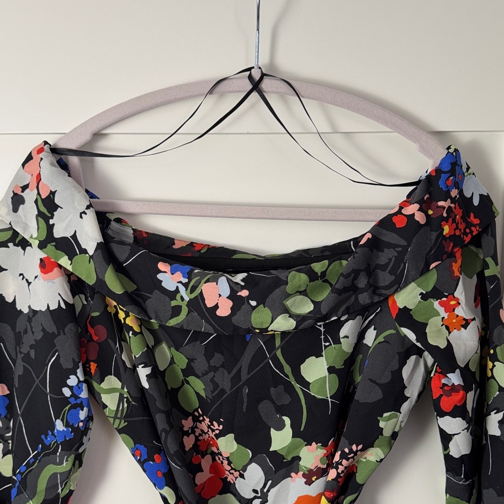 Banana Republic Multicolor Floral 3/4 Sleeve Dress - Picture 6 of 15